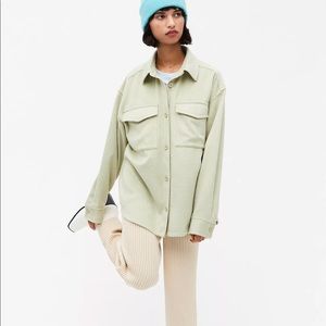 Monki green shacket